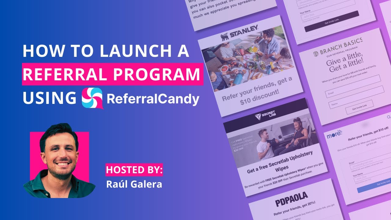 HOW TO LAUNCH A REFERRAL PROGRAM ON YOUR ONLINE STORE | ReferralCandy full product demo