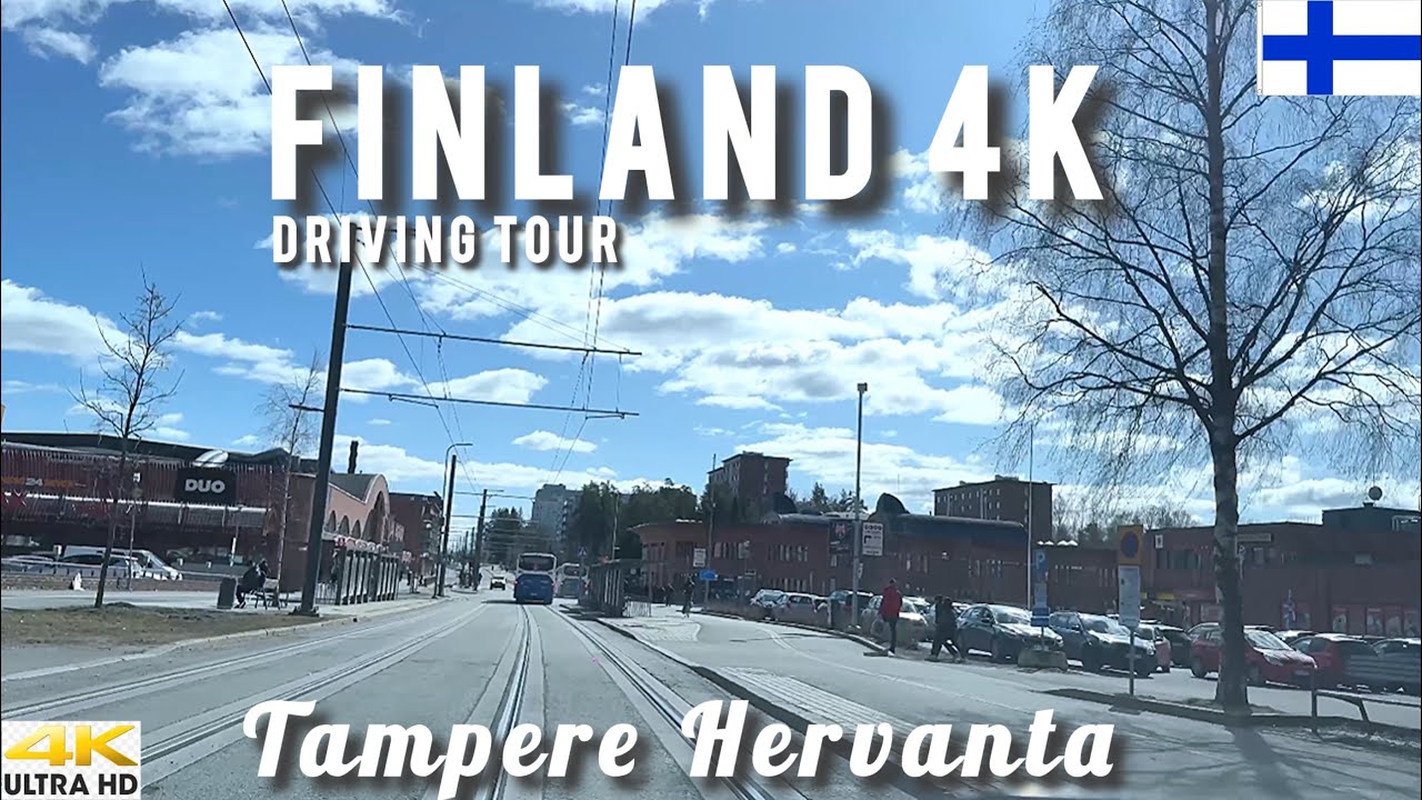 TAMPERE 🇫🇮 FINLAND SPRING DRIVING TOUR - FROM LIELAHTI TO HERVANTA APRIL 2025