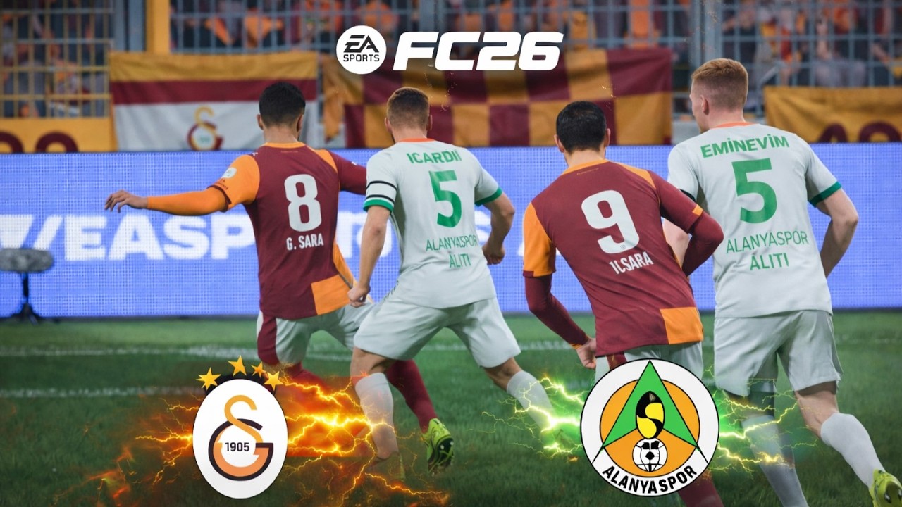 Galatasaray - Alanyaspor ⚽ |Türkçe Spiker FC26