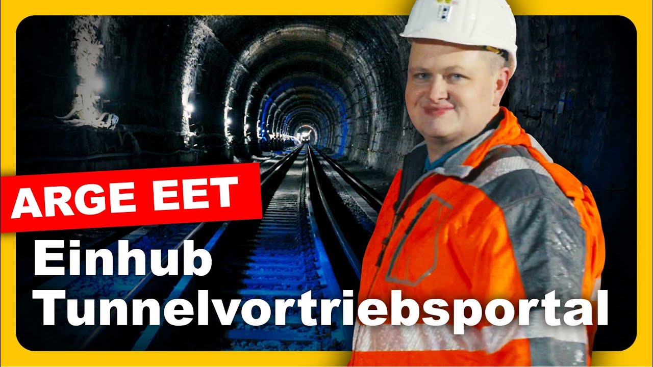 Industrielle Baustelle: Vortriebportal zur Tunnelerneuerung unter laufendem Bahnbetrieb im Einsatz