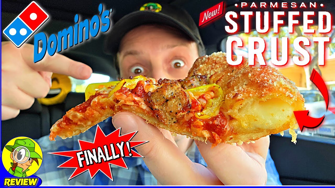 Domino's® Parmesan Stuffed Crust Pizza Review 🎲💪🍕 FINALLY...but is it good?! 🤔 Peep THIS Out! 🕵️‍♂️