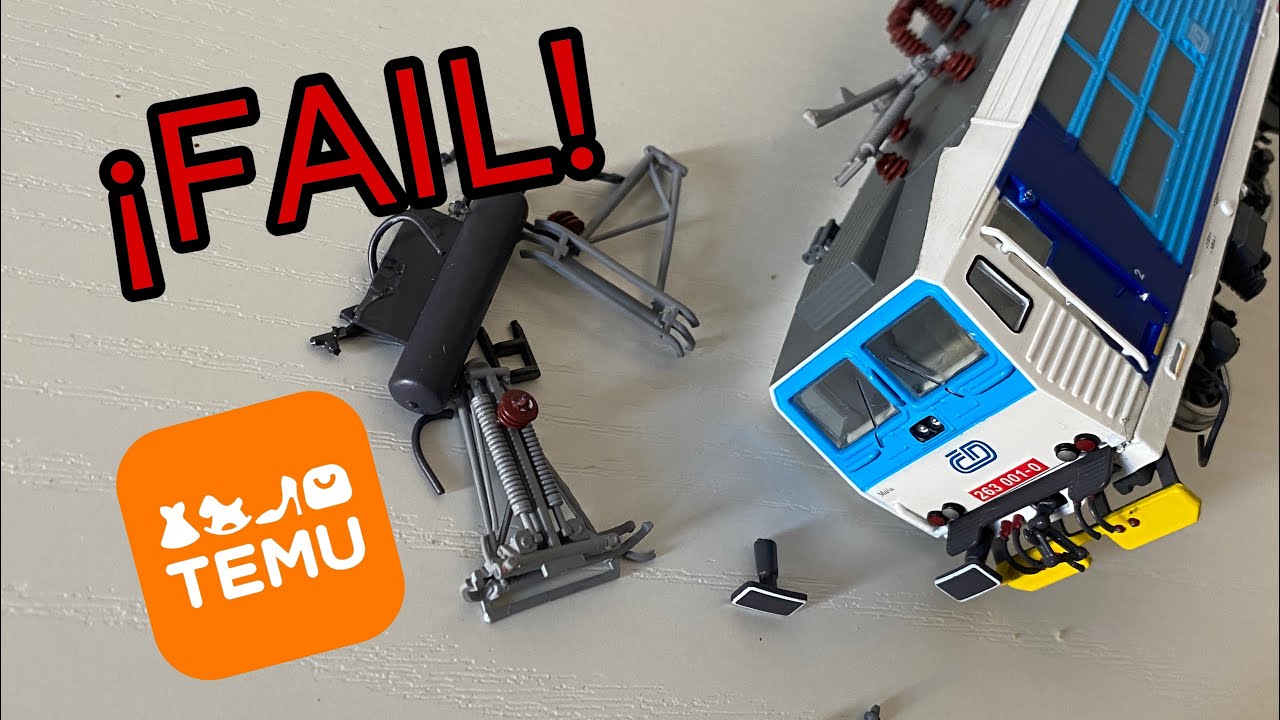 Unboxing fail, electric scale engine of TEMU #temu #trains #railway #unboxing