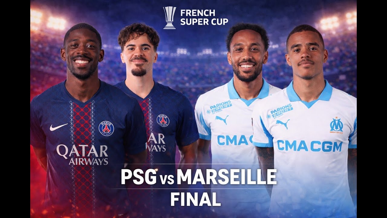 PSG vs Marseille | French Super Cup Final | Match Highlights 2026⚽️🔥