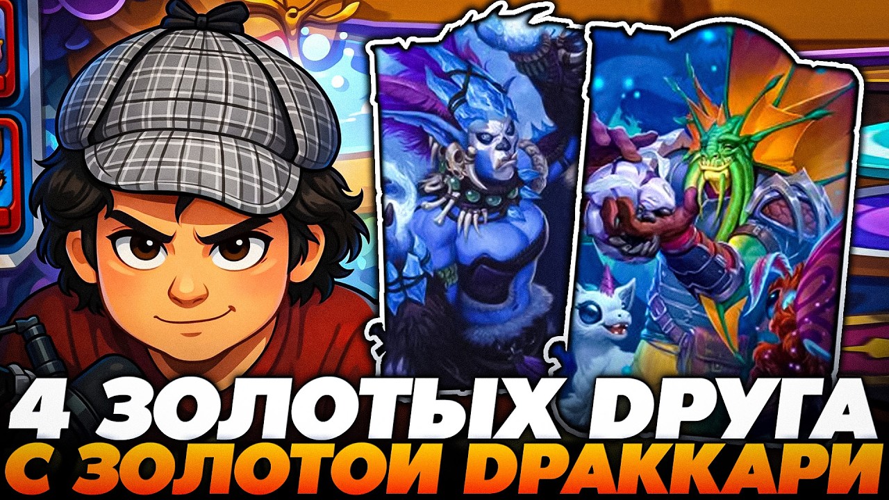 ГЕНЕРАЦИЯ 4 ЗОЛОТЫХ ДРУЗЕЙ ФАУНЫ ПОД ЗОЛОТОЙ ДРАККАРИ !!! Guddumpog Guddummit Hearthstone