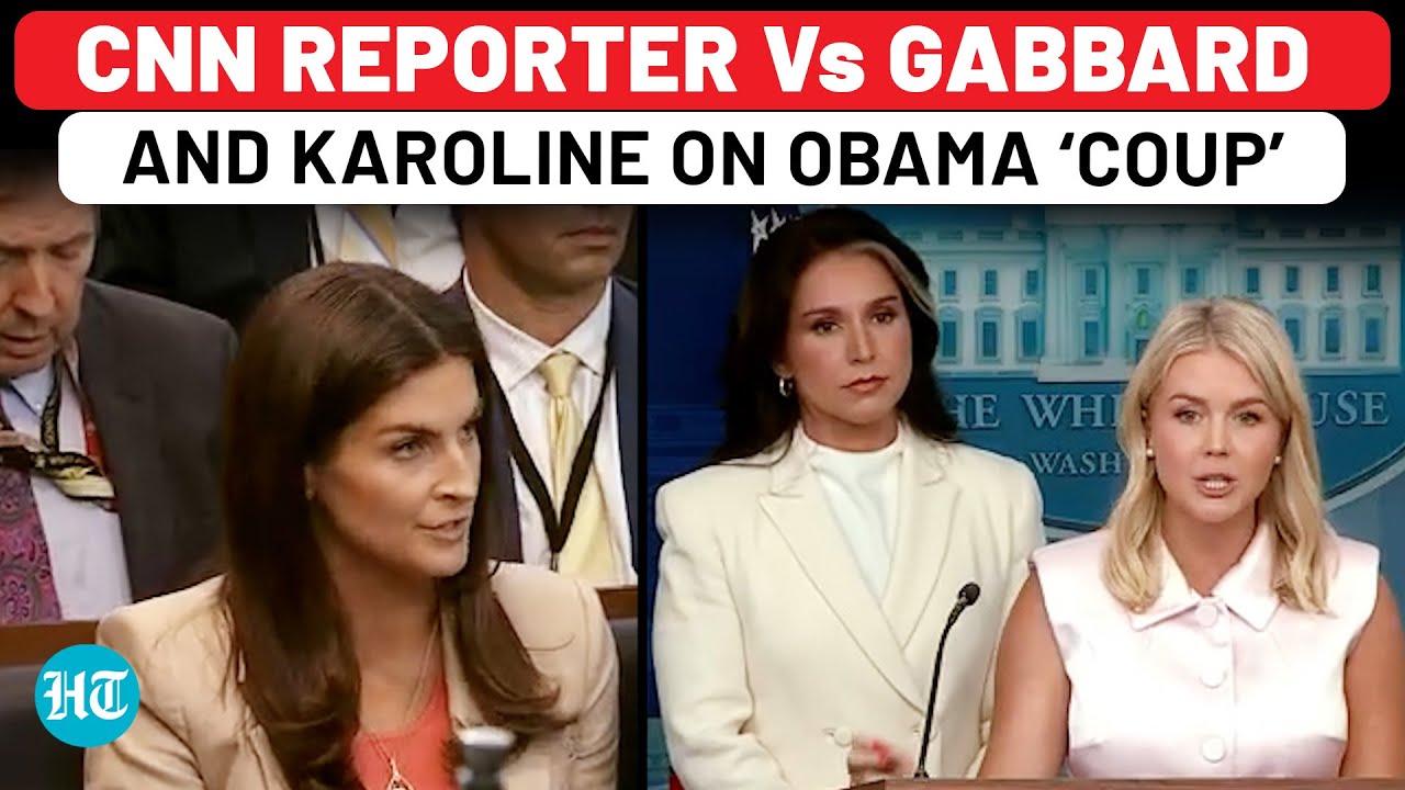 Tulsi Gabbard Joins Karoline Leavitt, Drops New Obama ‘Coup’ Bombshell; Both Clash With CNN Reporter