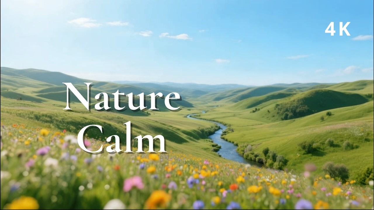 1 Hour Relaxing 4K Nature Scenery with Calm Ambient Music | Forests, Rivers & Waterfalls