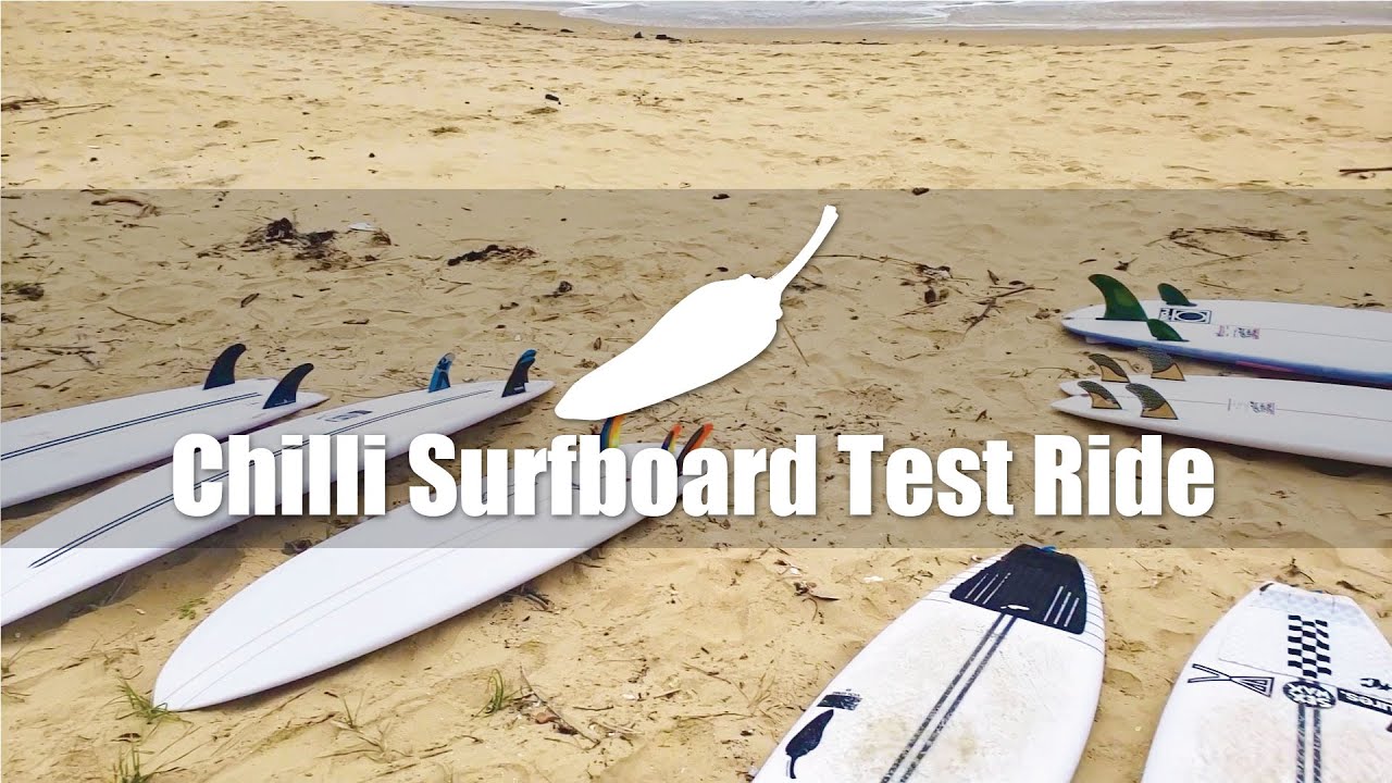 Chilli Surfboard試乗[モデル：POPPER,MIDSTRENGTH,SUGAR,VOLUME2]　チリサーフボードTWINTECH福岡の小波でも調子いい！