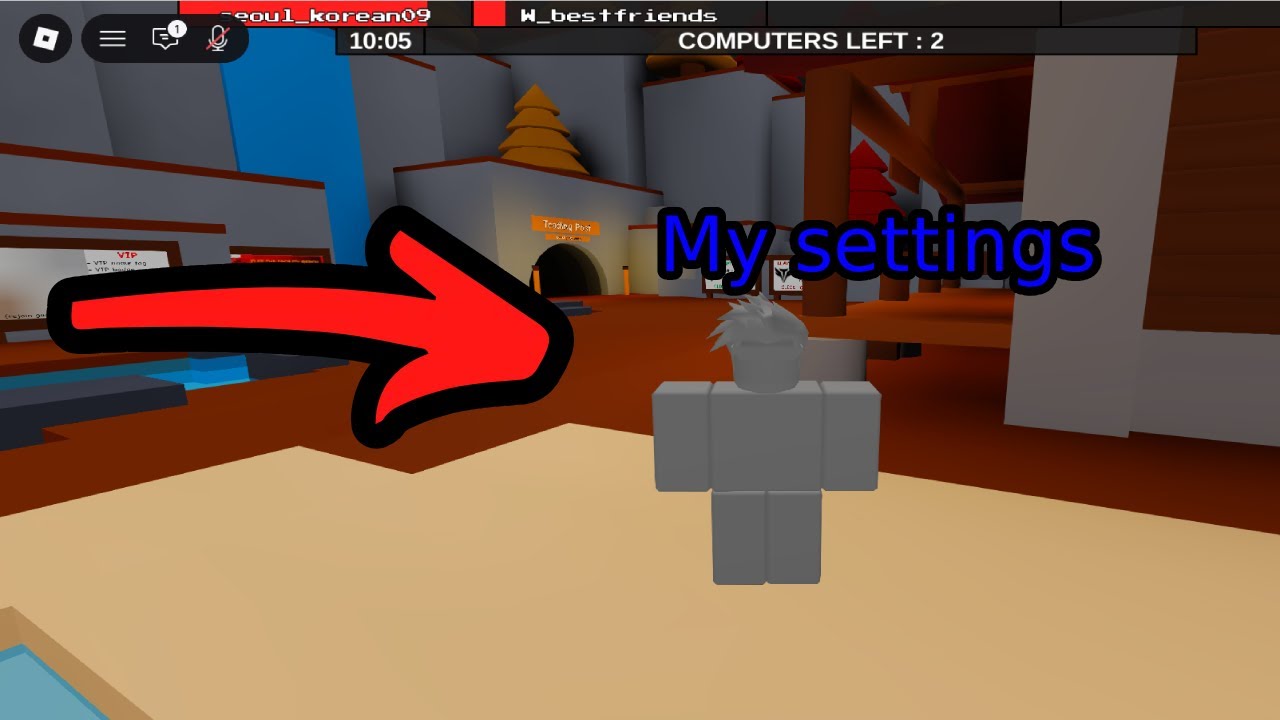 Showing my Settings for Flee the facility