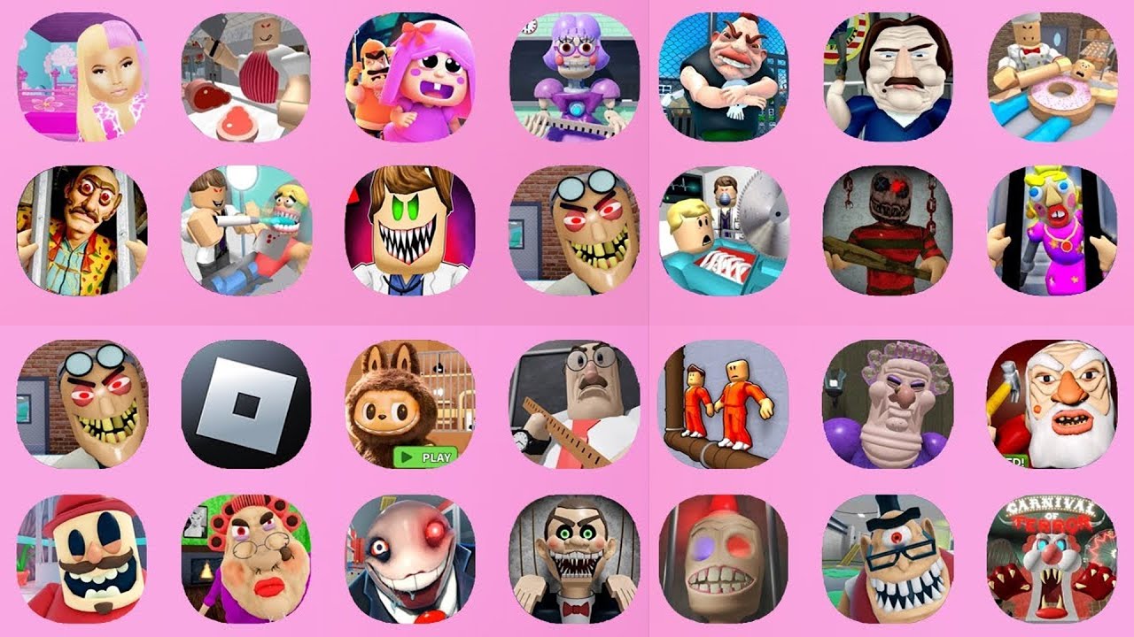 GREAT SCHOOL BREAKOUT! (First Person Obby),SIREN COP'S PRISON!,GUMMY BEAR BARRY'S PRISON RUN...