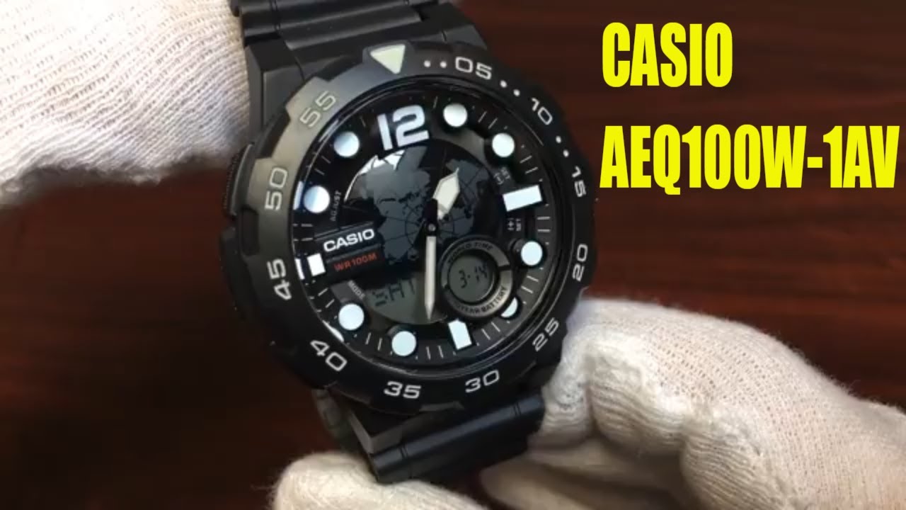 Unboxing Casio World Time Telememo 30 Watch AEQ100W-1AV