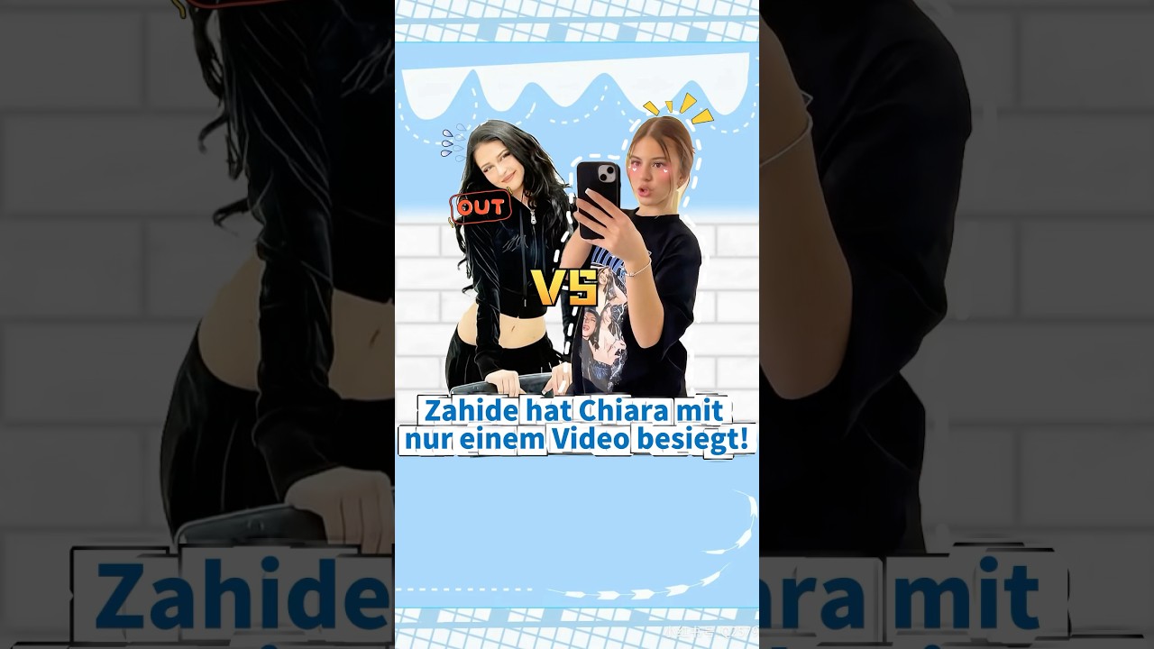 Zahide hat Chiara mit nur einem Video besiegt!#youtubeshorts #zahide #foryou #celebrity #trending