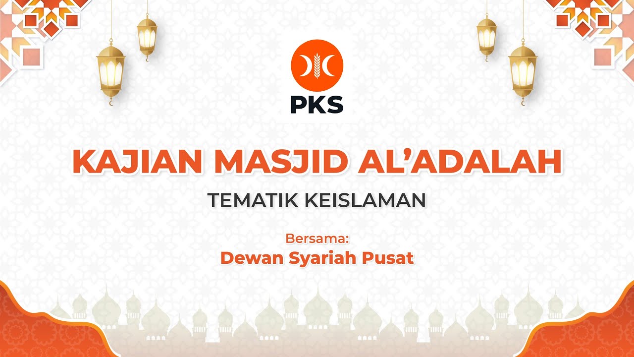 [Live Streaming] Kajian Tematik Keislaman Bersama KH. Junihardi Karim, Lc., MA .