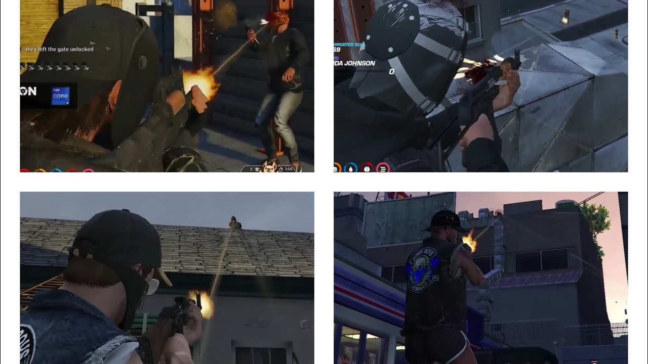 Перестрелка BBMC против CG в Маленьком Сеуле (все ракурсы от первого лица) | GTA RP NoPixel 3.1