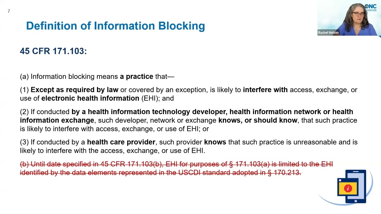 HTI-1 Proposed Rule: Information Blocking Info Session
