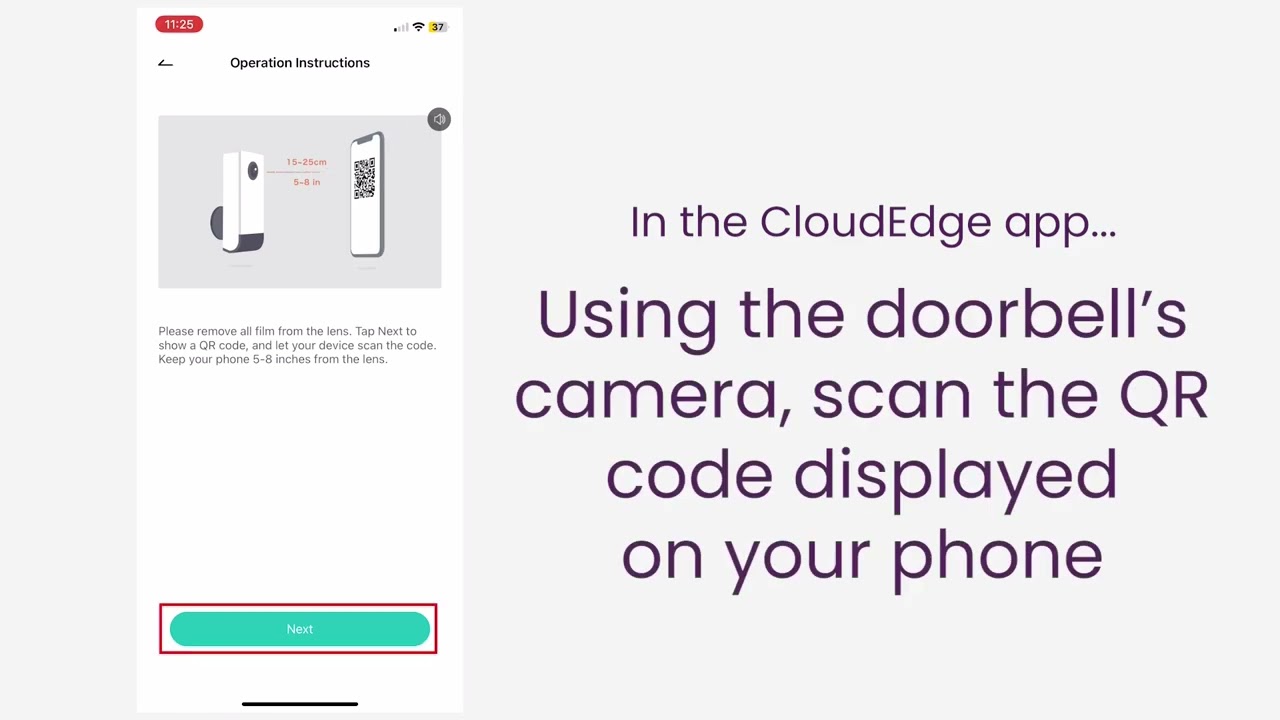 How to Set up the Meari Wireless Doorbell + Chime (iOS)