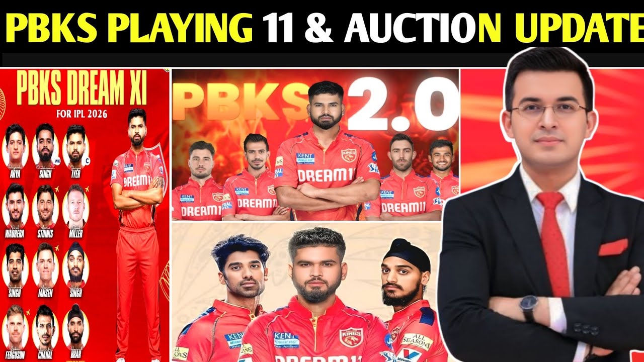 Punjab Kings IPL 2026 — पूरी टीम, Best Playing 11 और Retained Players |  