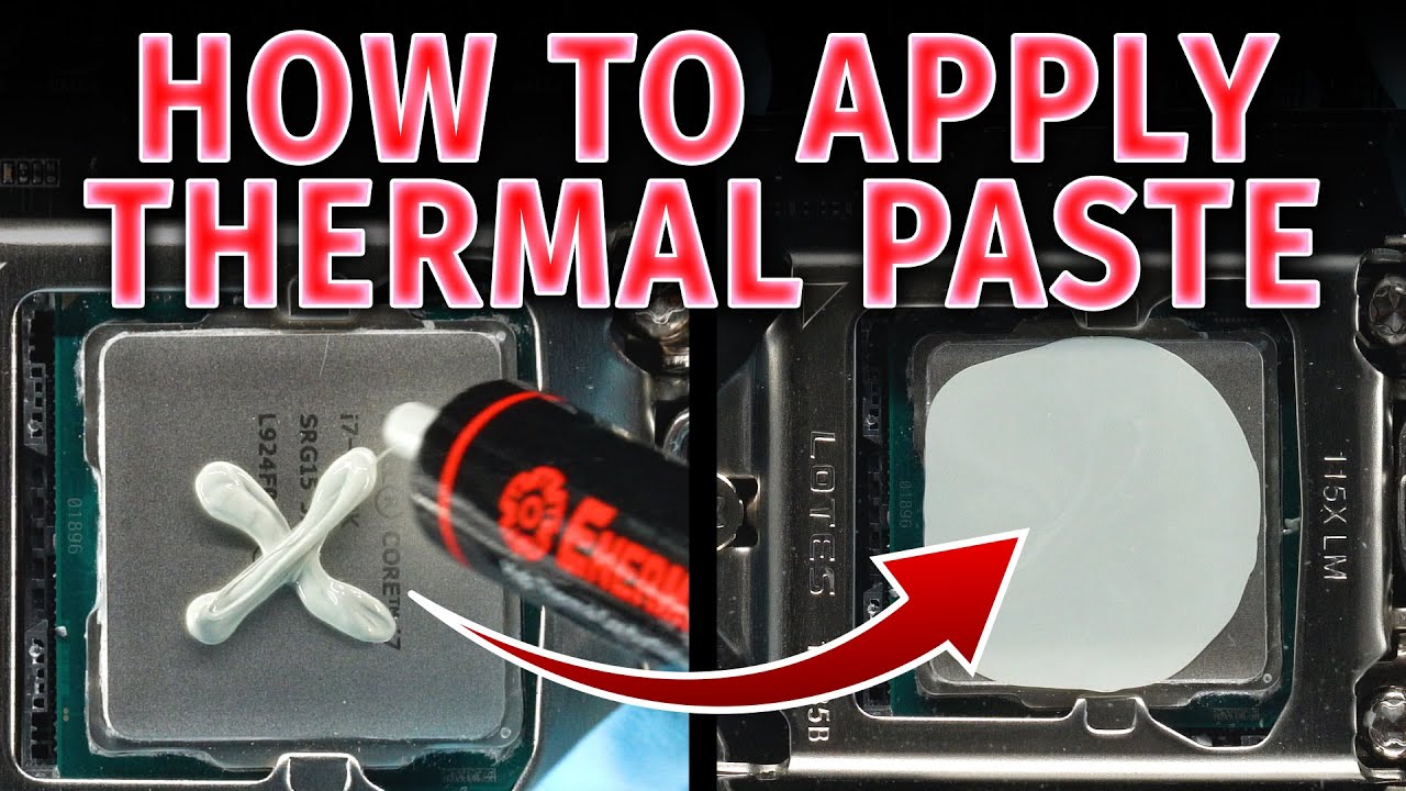 How To Apply Thermal Paste (Best And Worst Practices)