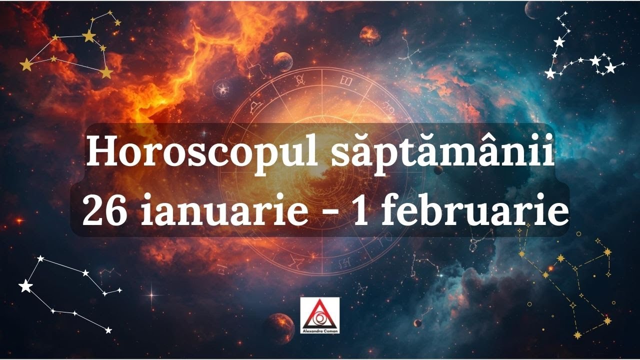 Horoscopul saptamanii 26 Ianuarie - 1 Februarie 2026 | Alexandra Coman