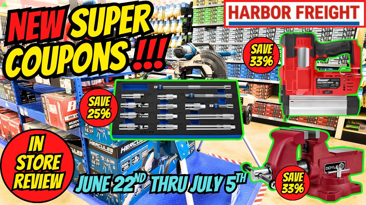 В Harbor Freight появились суперкупоны! Вот лучшие предложения!