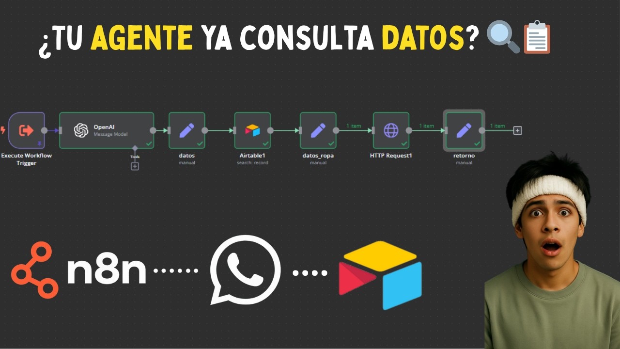 n8n tutorial 🎓 | consulta datos de airtable con tu agente inteligente 🤖📋