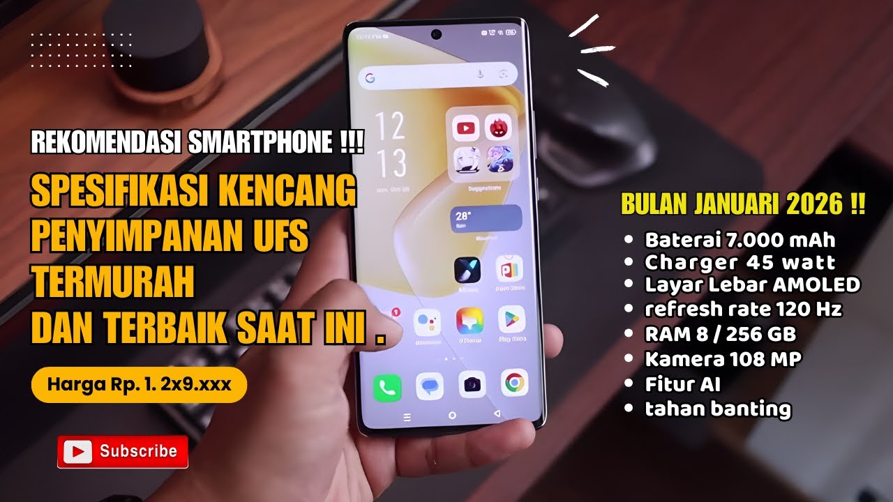 Ini baru mantap !! harga 1 jutaan UFS, RAM 8 GB terbaik saat ini  !!