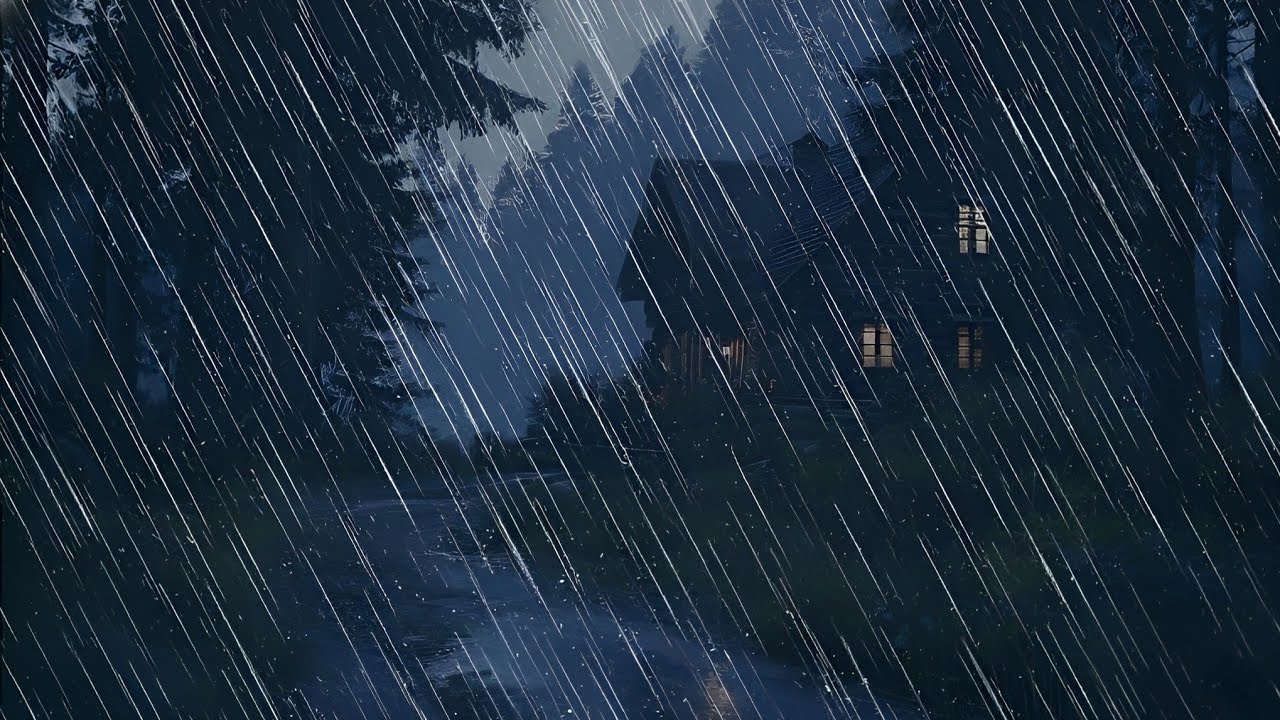 Heavy Night Forest Rain Instantly Knock Yourself Out Into Deep Sleep