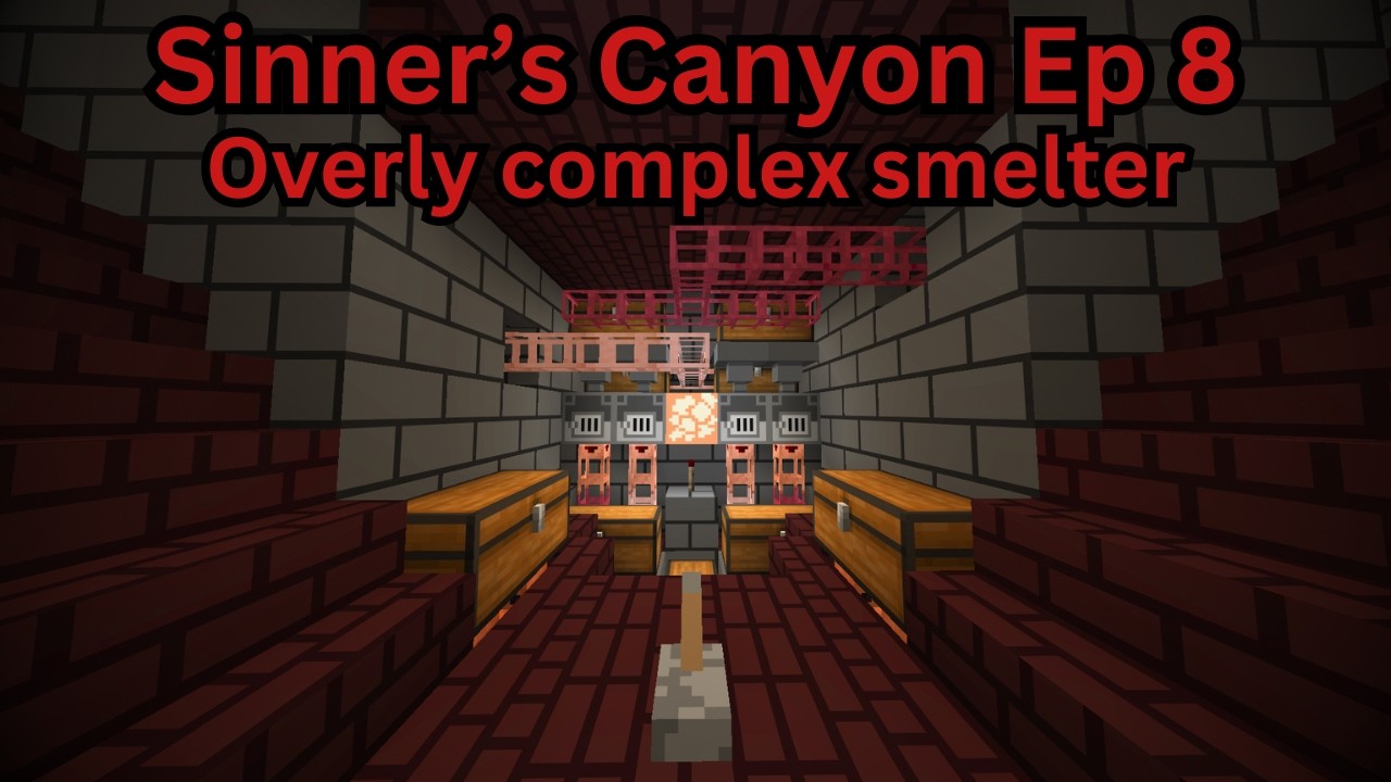 Building an over the top autosmelter | Minecraft 1.21.11 (Modded)