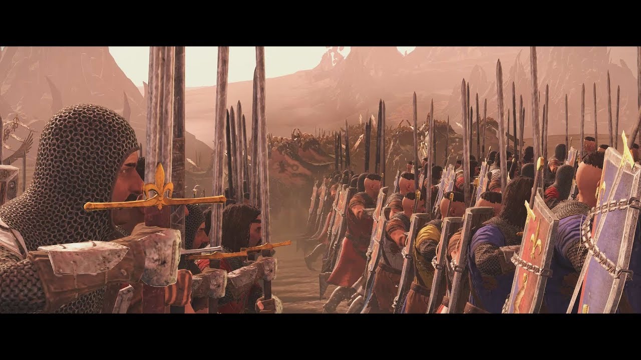 Battle under Cliff of Beasts | Total War: Warhammer | Bretonnia vs Chaos | Wars of Errantry