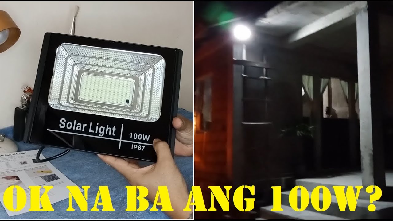 Gaano ba kalakas ang 100W Solar Flood Light