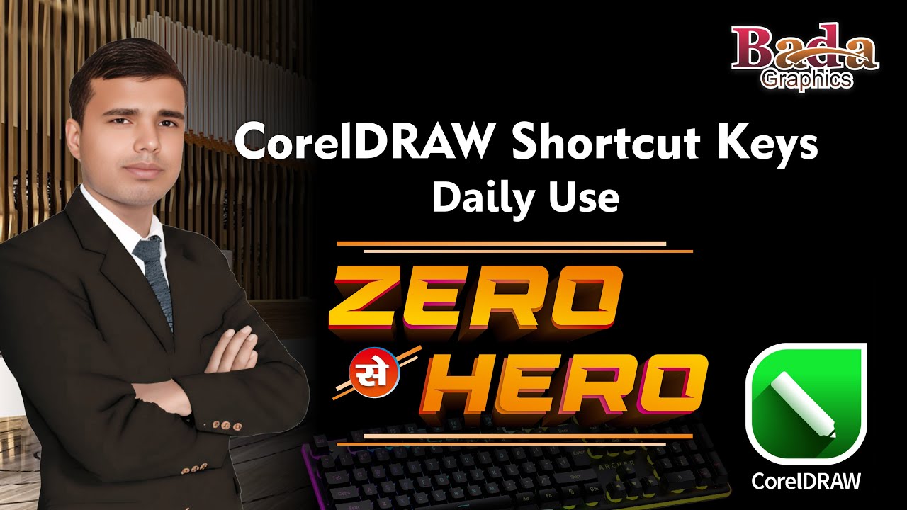 🎨CorelDRAW Shortcut Keys Daily Use | CorelDRAW Shortcut Keys | Boost Design Speed | Bada Graphics💻