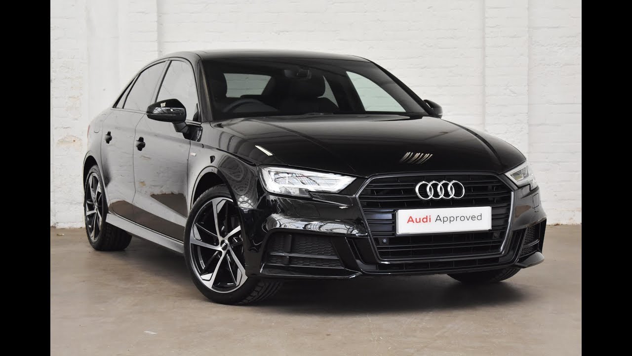 RJ19UYP AUDI A3 BLACK SALOON 35 TFSI BLACK EDITION