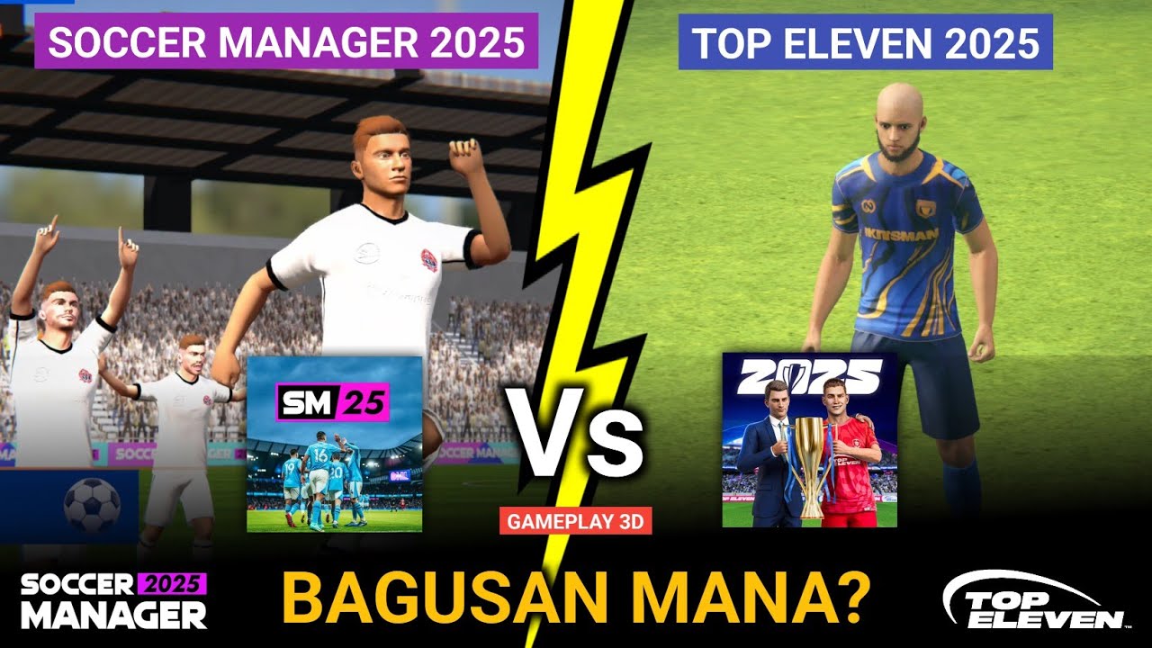 SOCCER MANAGER 2025 Vs TOP ELEVEN 2025 Что лучше? ИГРА 3D