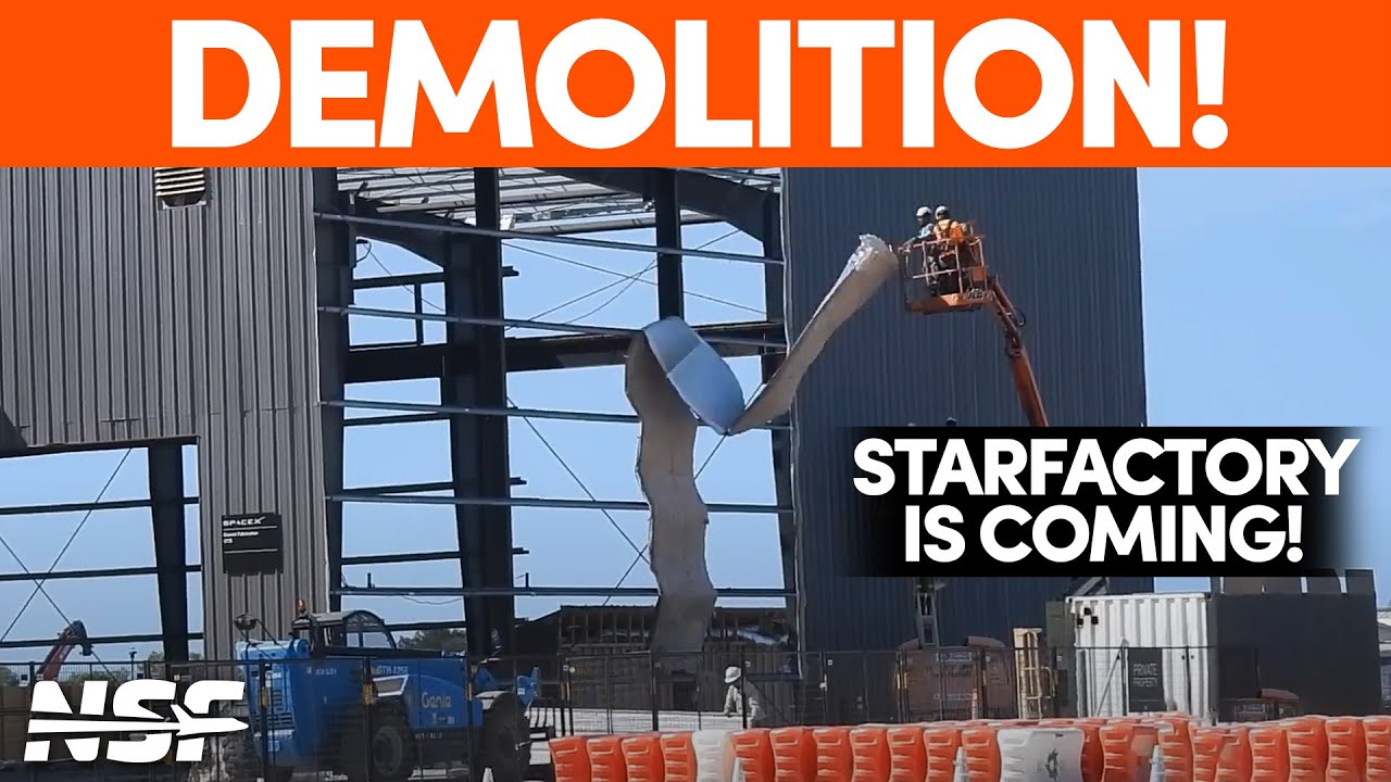 Make Way! Starbase Demolitions Clear Room for Starfactory | SpaceX Boca Chica