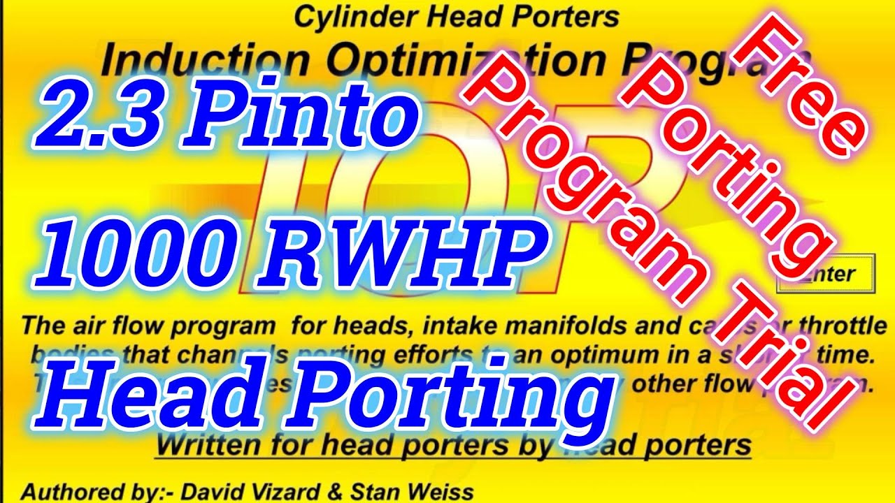 Target 1000 WHP -Hi-tech Ford 2.3 Lima Pinto/Mustang turbo head mods.