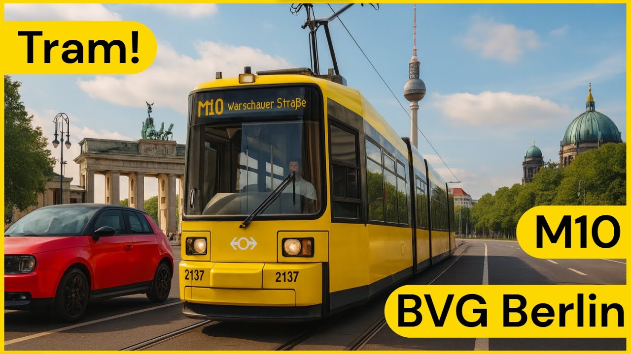 BVG Berlin | Line M10 to Warschauer Stra&szlig;e | City Transport Simulator