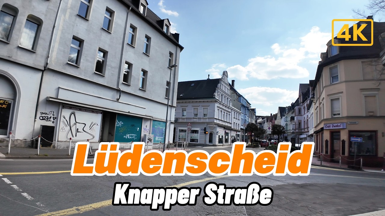 L&uuml;denscheid Knapper Stra&szlig;e Walk 🇩🇪 Real City Life Germany 4K | Would You Walk Here?