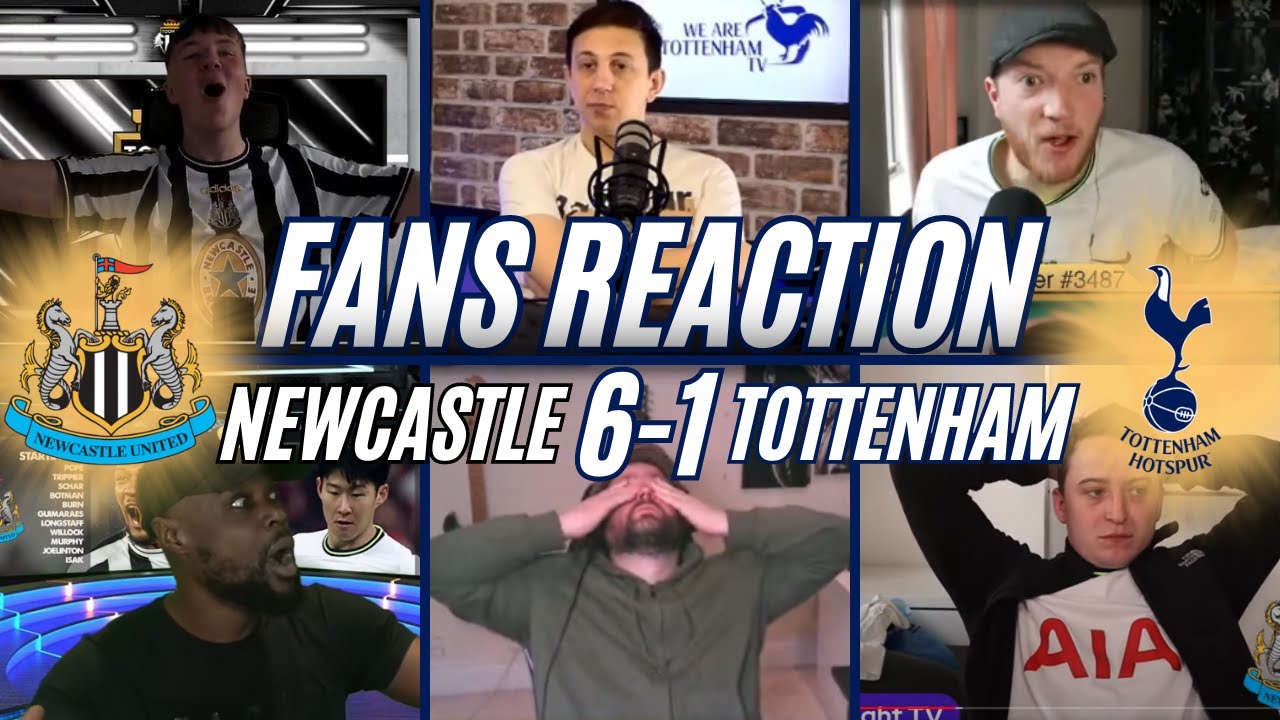 SPURS FANS REACTION TO NEWCASTLE 6-1 | PREMIER LEAGUE | FAN REACTIONS FOOTBALL CLUB