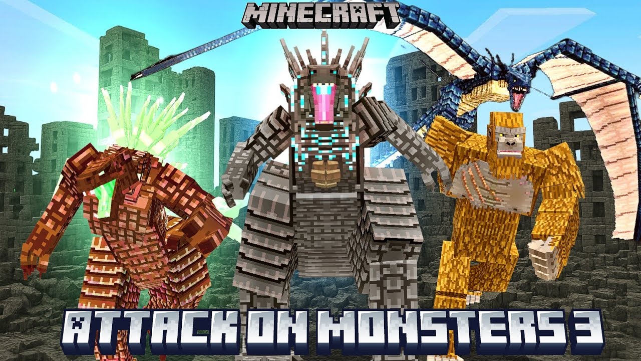 Attack on Monsters 👹 - 3 | Minecraft | Zhasian specials 