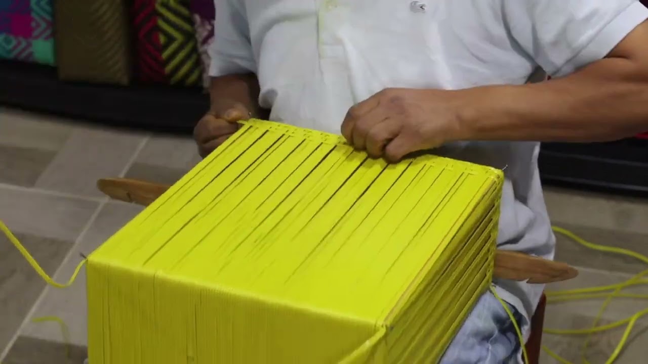 cómo tejer el rombo más básico desde el principio #oaxaca #tejidoamano #bolsaspersonalizadas