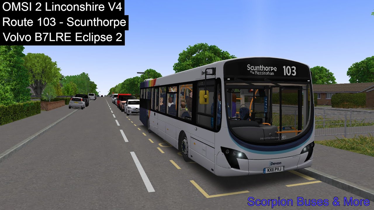 OMSI 2 Route | 103 - Scunthorpe | Volvo B7LRE E2 | Linconshire V4