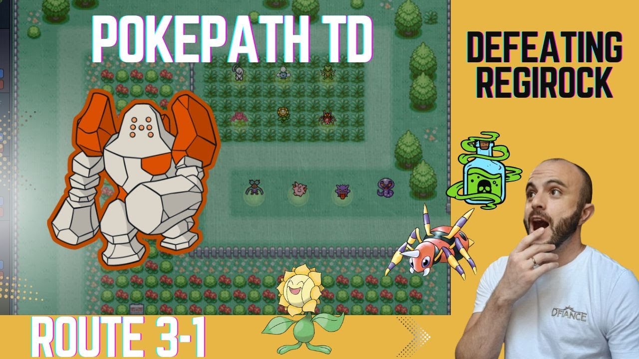 Как пройти маршрут 3-1 с Реджироком | Poképath TD