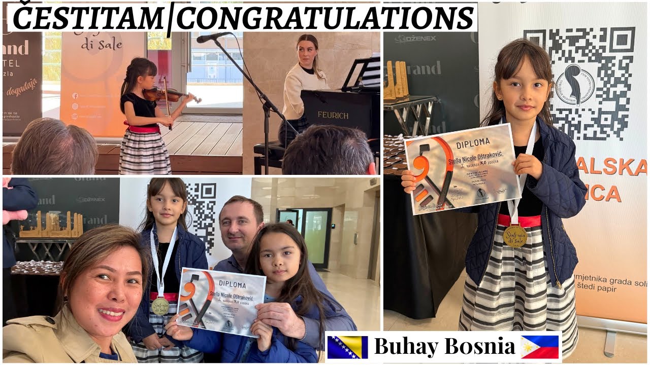 Stella je osvojila zlato na Internacionalni festivalu | Stella won gold at the Violin competition