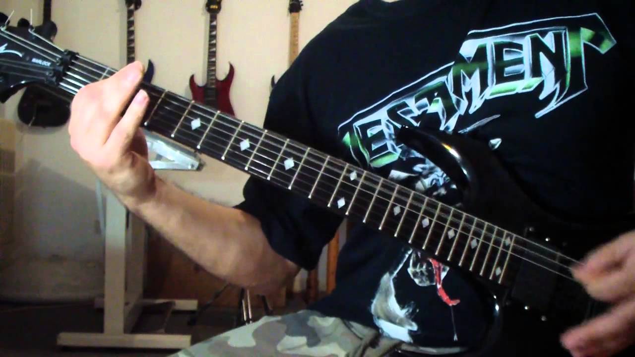 Demolition Hammer - .44 Caliber Brain Surgery (guitar cover)