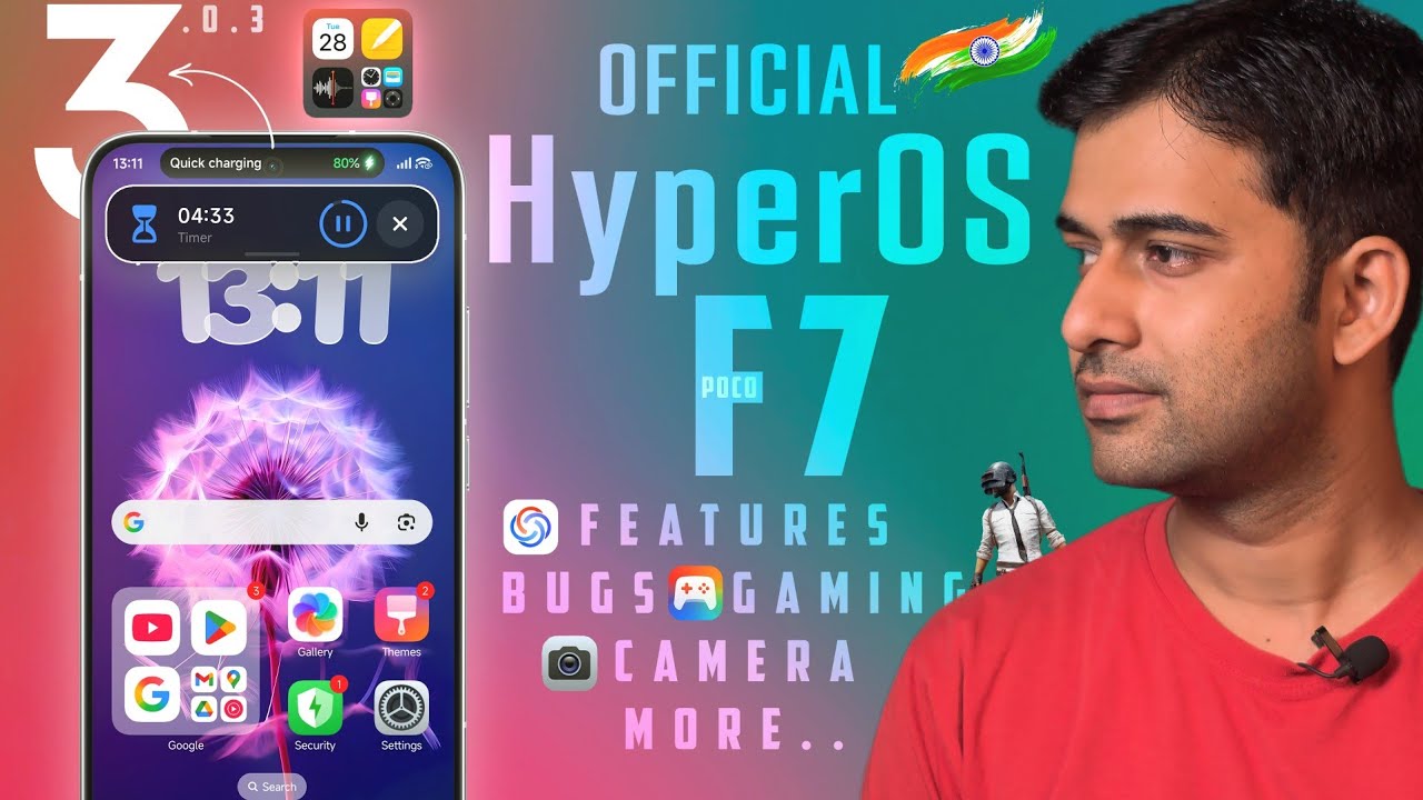 POCO F7 Indian HyperOS 3 Review, New Camera, Bugs, Performance, Gaming and more..