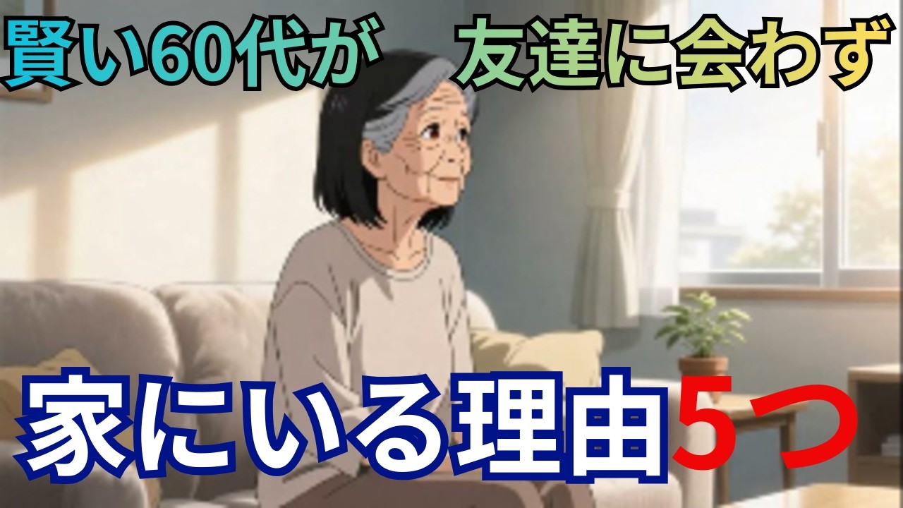 【これを知らずにいると老後が不幸になります】幸せな老後のために「やめるべき習慣」を実体験から解説。孤独を味方にして心の自由を取り戻す知恵【老後を豊かにする5つの習慣】