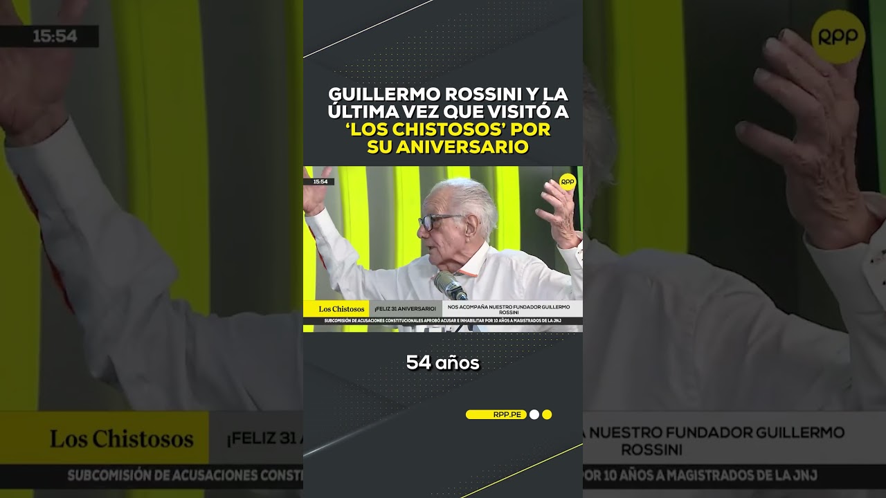Guillermo Rossini y la &uacute;ltima vez que visit&oacute; a 'Los Chistosos' #SHORTRPP
