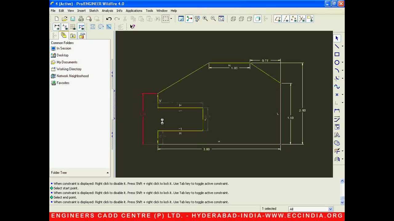 ProE Exercises Sample File -3 of 5