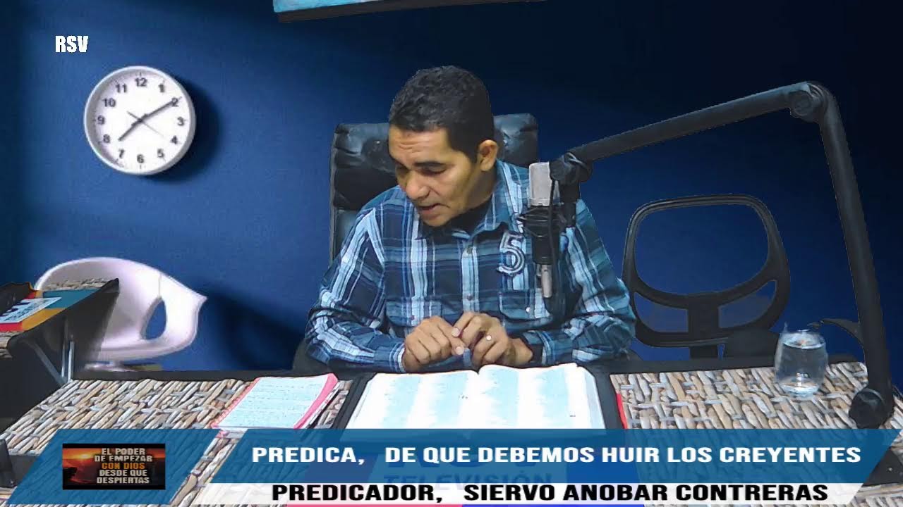 Programa INICIANDO CON DIOS, con el siervo Anobar Contreras, CITA BIBLICA //PROVERBIOS 14, 7-9//