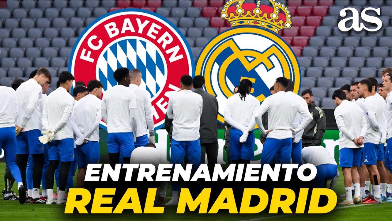 ENTRENAMIENTO del REAL MADRID en M&Uacute;NICH antes del partido ante el BAYERN | CHAMPIONS LEAGUE