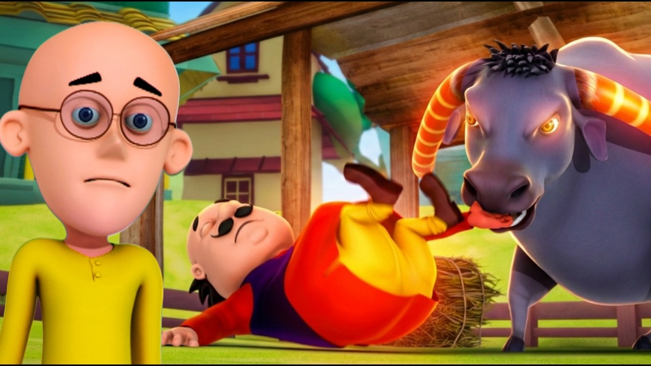 Bull ने Motlu पर हमला कर दिया, बचाओ Patlu | Motu-Patlu